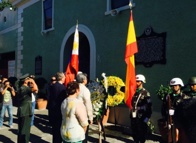 baler3 - The 13th Philippine-Spanish Friendship Day begins with wreath-laying ceremonies at Baler Church, the site of the historic Siege of Baler.