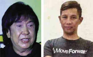 CELEBRITY hairstylist Ricky Reyes (left) faces complaints from a former salon employee and now HIV sufferer, Rene Nocos, who has found supporters among labor groups. ALU