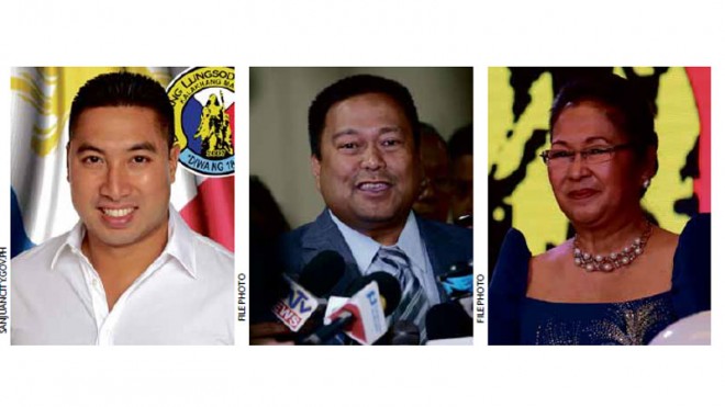 PAL TO FOE? San Juan Vice Mayor Francis Zamora (left) has aired his family’s “shock” over the election plans reportedly being hatched by Mayor Guia Gomez, her son Sen. JV Ejercito and the city’s ruling Estrada family.