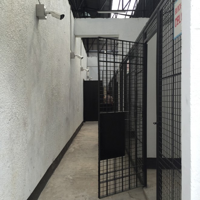 CCTV cameras are placed on the wall of a portion of Building 14, a former death chamber which was renovated to house high-risk inmates. TETCH TORRES-TUPAS/INQUIRER.net