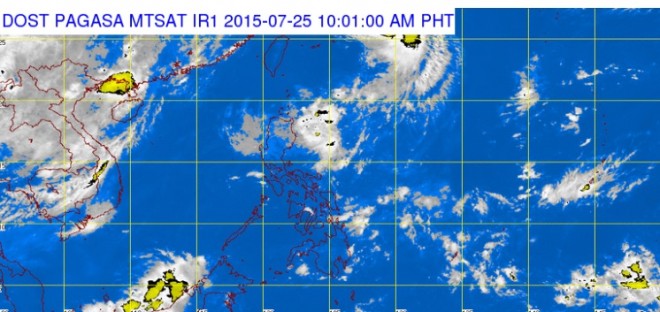 Pagasa's satellite image shows no sign of Typhoon Goring within the Philippine Area of Responsibility. 