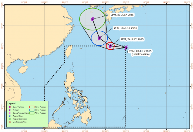 Track of Typhoon "Goring." Screengrab from https://pagasa.dost.gov.ph/index.php/
