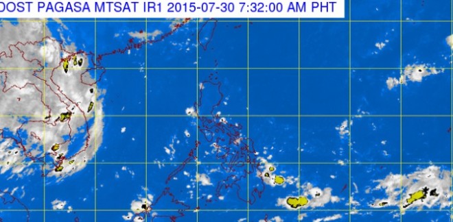 Pagasa on Thursday said that the ITCZ will prevail over Mindanao. SATELLITE IMAGE FROM PAGASA