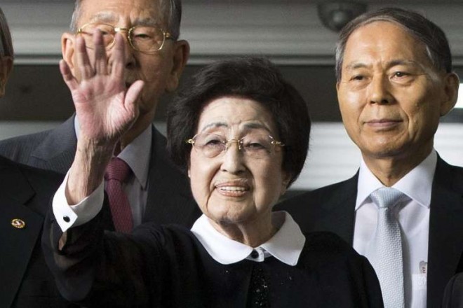 Ms Lee Hee Ho, widow of the late former South Korean president Kim Dae Jung. PHOTO: EPA