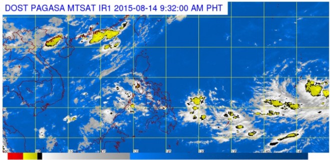 Satellite image from Pagasa