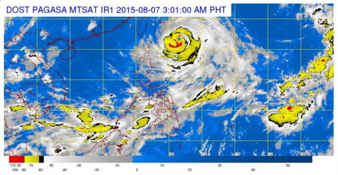 Pagasa satellite image as of 3:00 AM, Friday, August 7, 2015