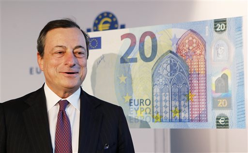 Mario Draghi, president of the European Central Bank. AP