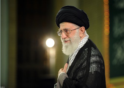 Iranian supreme leader, Supreme Leader Ayatollah Ali Khamenei. AP