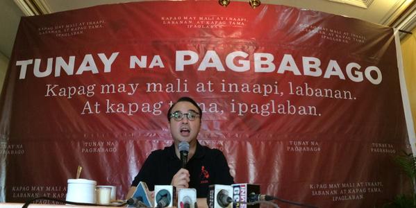 Senator Alan Peter Cayetano announces that he is running for vice president in 2016. INQUIRER MINDANAO