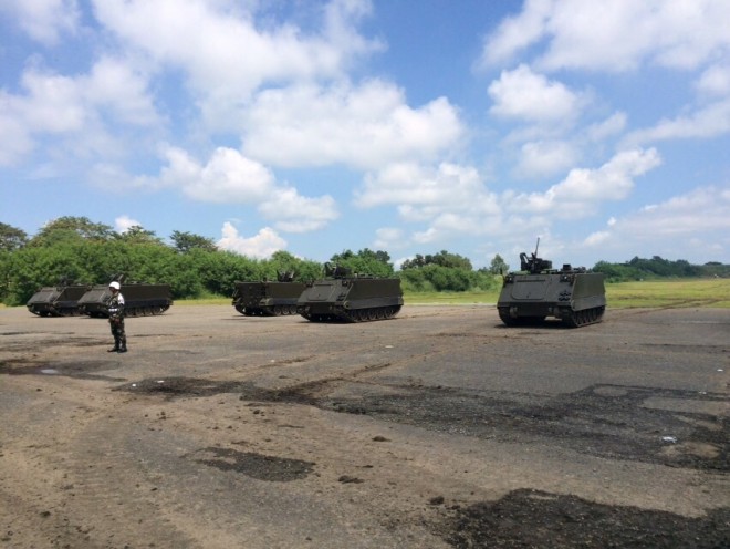 Field demo of the newly acquired  m113a2 APC with remote controlled weapon system at camp o'donnell capas tarlac - Grig Montegrande 