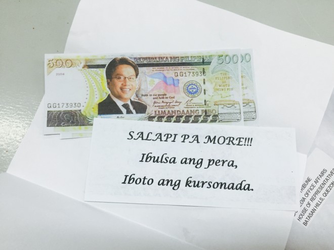 mar roxas fake bills