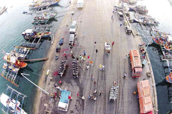 THE GENERAL Santos City fish port is teeming with activities as fishing boats unload tuna, the city’s prime produce, for distribution to markets in the city and areas outside General Santos, which is currently celebrating its annual Tuna Festival.    COCOY SEXCION/CONTRIBUTOR