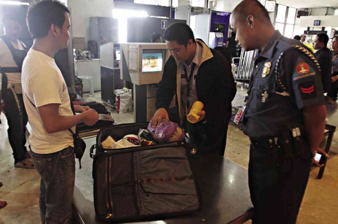 What used to be a routine procedure at Naia is now viewed with suspicion. INQUIRER PHOTO