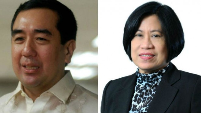 Comelec Chairman Andres Bautista and SEC chairperson Teresita Herbosa.  