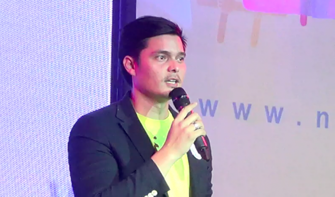 National Youth Commission's Commisioner Dingdong Dantes talks about the climate change and how the youth could help in abating it. Ryan Leagogo/INQUIRER photo