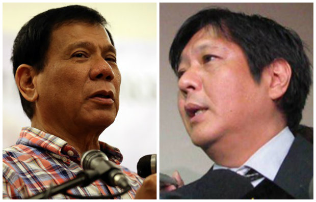 Rodrigo Duterte and Ferdinand Marcos Jr. STORY: Groups oppose retention of Duterte Cabinet officials