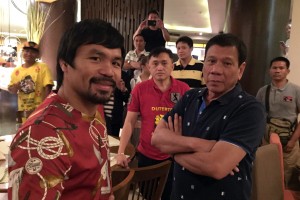 Manny Pacquiao with Rodrigo Duterte