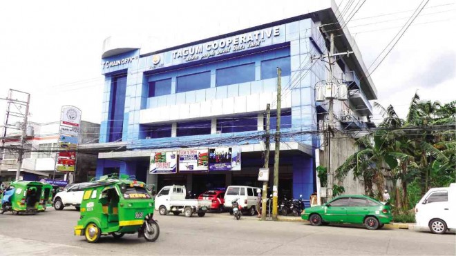 The facade of Tagum Cooperative Main Office on Dalisay-Gante Road in Magugpo West, Tagum City, as seen in this photo taken Sept. 19   FRINSTON LIM