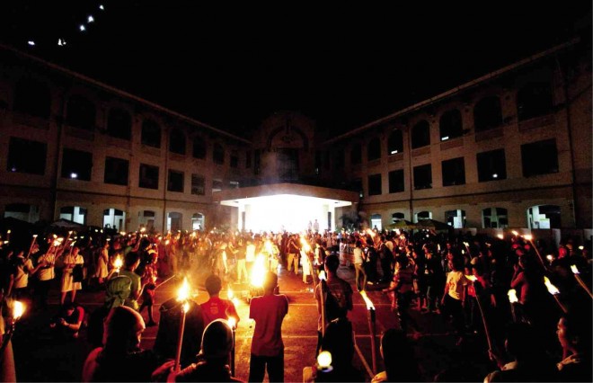  ‘LUMAD’ PROTEST STILL AFLAME Instead of dispersing, “lumad” activists and their supporters from militant groups defy the deadline imposed by City Hall and continue their protest actions in Manila by holding a bonfire Thursday night on the Philippine Normal University campus.   RICHARD A. REYES 