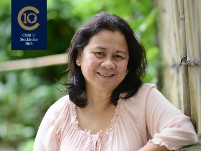 Visayan Forum founder Cecilia Oebanda is one of the recipients of the the 2015 Child10 (C10) Awards in Stockholm, Sweden.  The awards recognize leaders who are pushing for an end to child-trafficking.