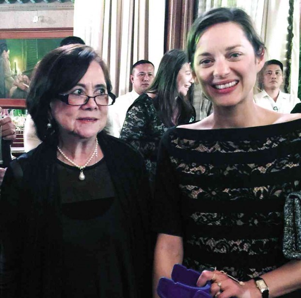 MAGSANOC is eager to meet famous actress and environment advocate Marion Cotillard (“La Vie en Rose”) during the state dinner for visiting French President Francois Hollande in February 2015 