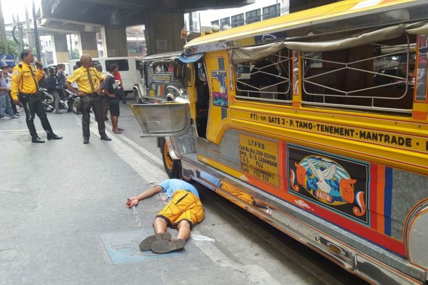 Irate jeepney driver death