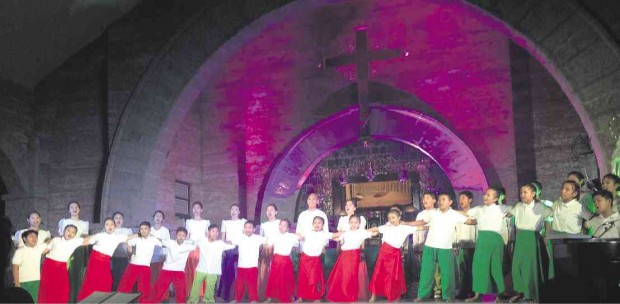 HARMONY The Mirabilia Children's Choir performs to raise funds for a school for liturgical music in Pampanga. TONETTE T. OREJAS