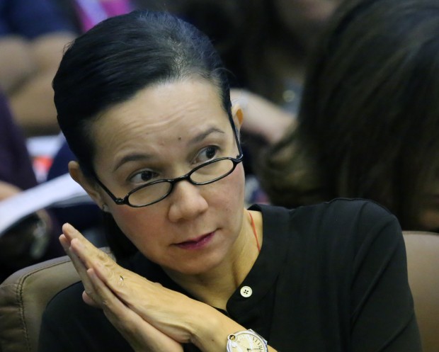 Senator Grace Poe during the committee hearing on the Mamasapano encounter where 44 PNP SAF were killed. INQUIRER PHOTO/RAFFY LERMA