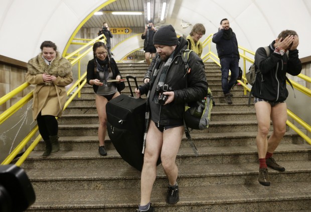 Czech Republic No Pants Subway Ride