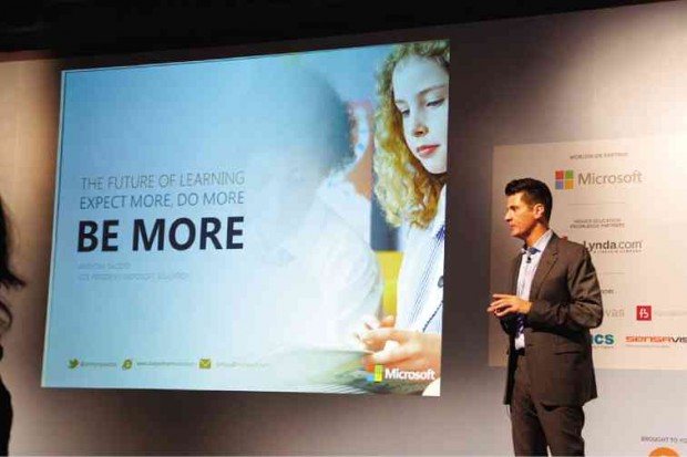 MICROSOFT’S Anthony Salcito said: “It’s about how to use technology in the world to create a new connection beyond the classroom for learners.”