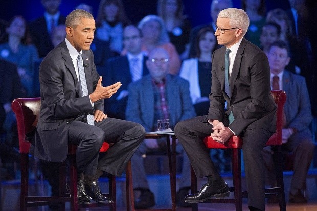 Barack Obama, Anderson Cooper