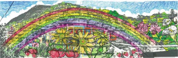 AN ARTIST’s rendition of what the proposed mural project would look like after it is finished     CONTRIBUTED PHOTO
