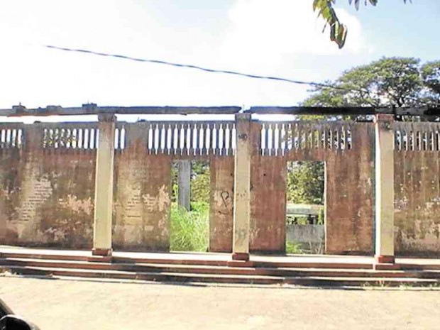 The shell of a Gabaldon building that burned in 2010 stands as a reminder of a vanishing legacy inside the Bayambang Central School in Pangasinan province. CONTRIBUTED PHOTO