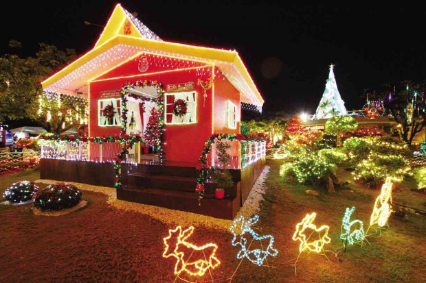 This structure has been decorated to look like a Santa Claus house during the Yuletide season. Mandaue City officials plan to redecorate the structure on Jan. 15 in time for the feast of Sto. Niño in Cebu province. TONEE DESPOJO / CEBU DAILY NEWS