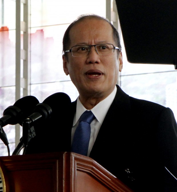 President Benigno S. Aquino III delivers his departure statement during the send-off ceremonies at the Departure Area of the Ninoy Aquino International Airport Terminal II in Pasay City on Monday (February 15, 2016) for his participation to the ASEAN-US Summit and Working Visit to Los Angeles, California, U.S.A. (Photo by Exequiel Supera/ Malacañang Photo Bureau)