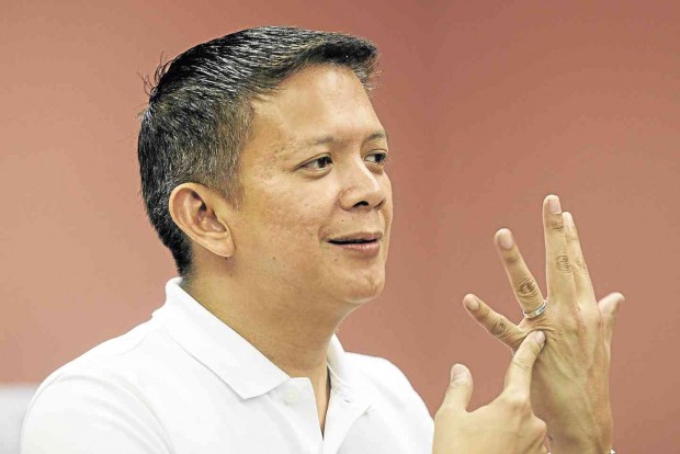SAY CHIZ Sen. Francis “Chiz” Escudero meets Inquirer  reporters and editors in Makati City on Wednesday. ELOISA LOPEZ
