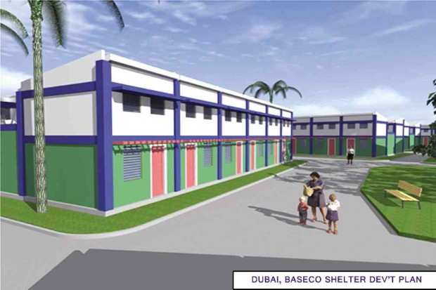 SLUMS NO MORE An artist’s rendition of the Sitio Dubai housing project           OFFICE OF THE MANILA MAYOR