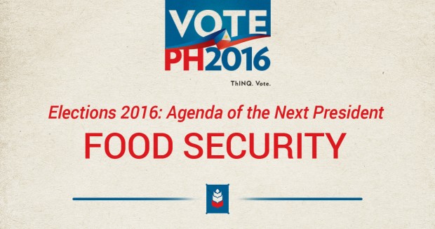 Election Issues Agenda of the Next President Food Security