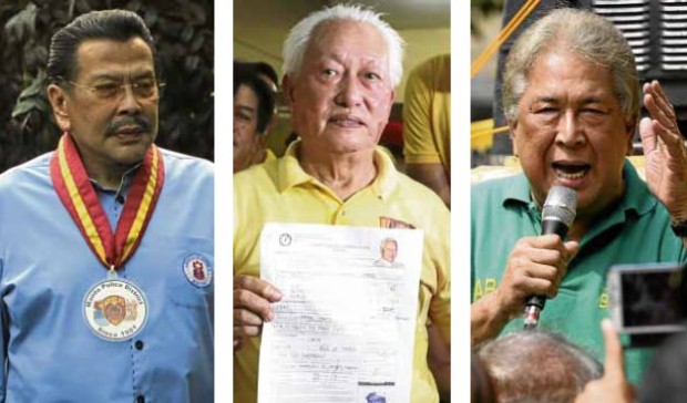 MANILA’S CHOICES When lack of experience is no longer an election issue: Estrada, Lim and Bagatsing FILE PHOTOS