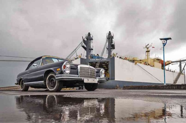 THIS imported Mercedes Benz may well end up as a hearse as used-car importers in Port Irene in Santa Ana, Cagayan province, deal with an order that stops the registration of these cars but allows their use for “special purposes.” RICHARD BALONGLONG / INQUIRER NORTHERN LUZON