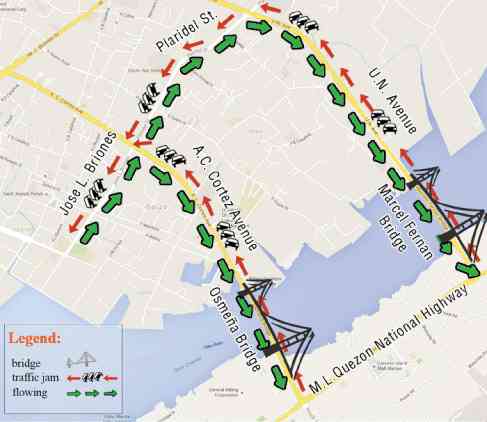 map traffic mandaue