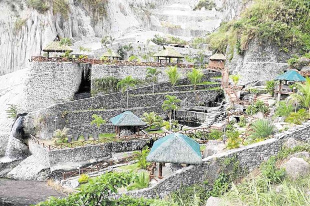 PUNING Hot Springs and Resort was built by a Korean  amid canyons of lahar washed down by rains from the flanks of Mt. Pinatubo. E. I. REYMOND T. OREJAS/CONTRIBUTOR