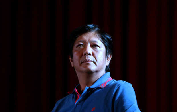 Vice Presidential candidate and Senator Bongbong Marcos during the Radyo Inquirer Issues Forum in Tarlac State University gymnasium in Tarlac City. INQUIRER PHOTO / RICHARD A. REYES