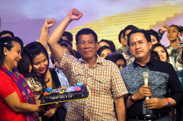 Davao City Mayor Rodrigo Duterte. WILLIE LOMIBAO / INQUIRER NORTHERN LUZON