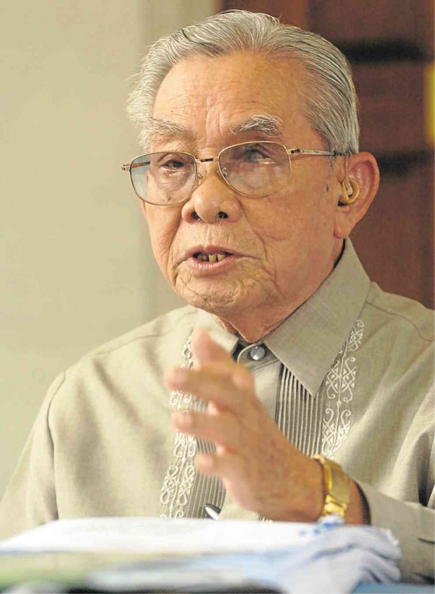 former Senate President Jovito Salonga