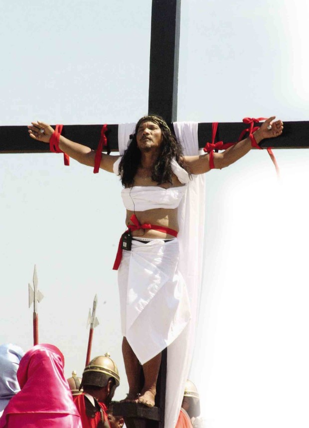 Ruben Enaje had allowed himself to be nailed to a cross every Good Friday since 1985 as an act of thanksgiving for surviving a fall.  E.I. REYMOND T. OREJAS / CONTRIBUTOR