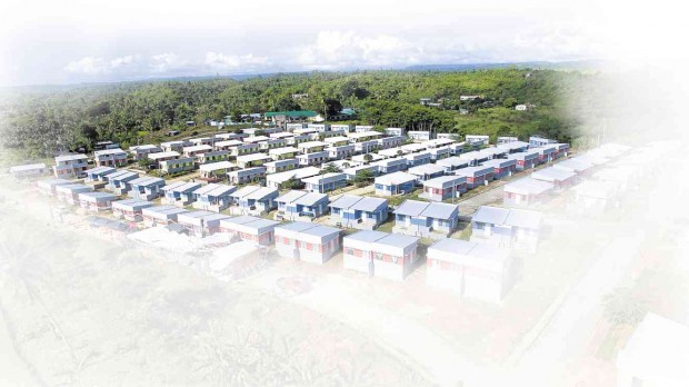 caption: BIRD’S eye view of MVP Tulong Kapatid Homes in Baganga, Davao Oriental province          CONTRIBUTED PHOTO 