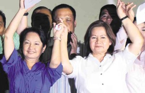 LONGTIME political allies, former President Gloria Macapagal-Arroyo, now representative of Pampanga province, and Gov. Lilia Pineda are assured of serving their respective third and final terms as no opponent dared to face them in this year’s elections. EDWIN BACASMAS 