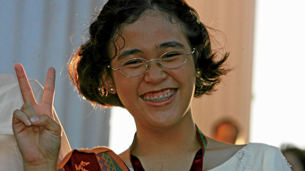 THE YOUNG AND THE PEERLESS Summa cum laude physics graduate Mikaela Irene Fudolig during her graduation at UP Diliman in 2007 EDWIN BACASMAS