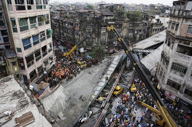 India Overpass Collapse